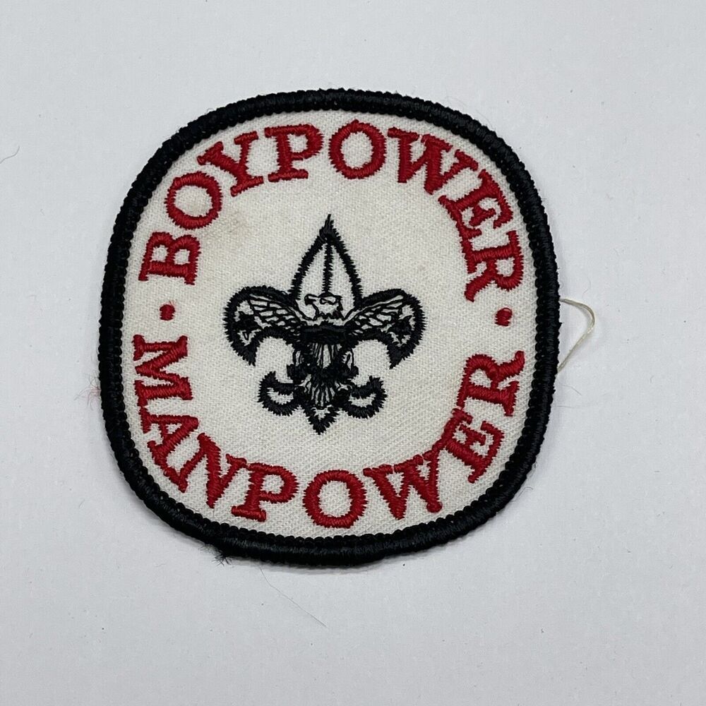 Boy power‎ Manpower Boy Scout Badge BSA Vintage Patch